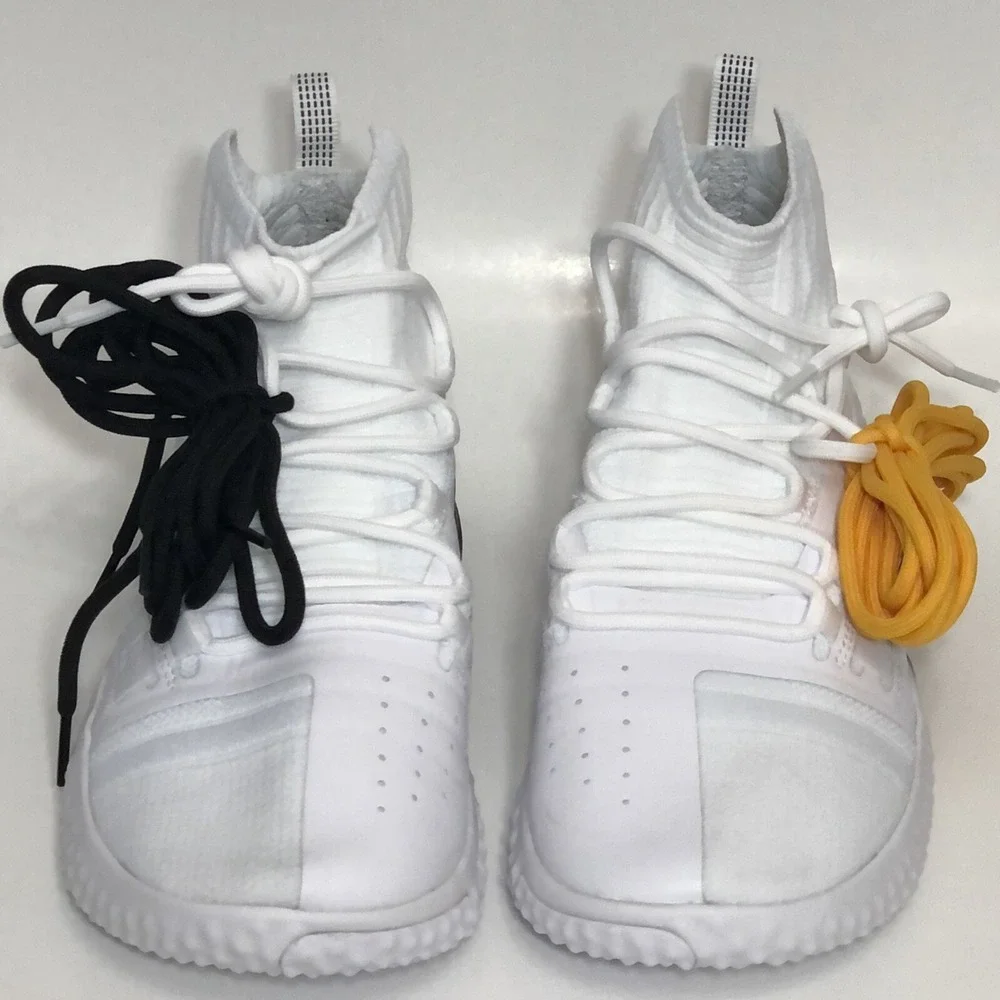 Under Armour Project Rock 1 Weight Training Workout Shoes White Black Men Size 9